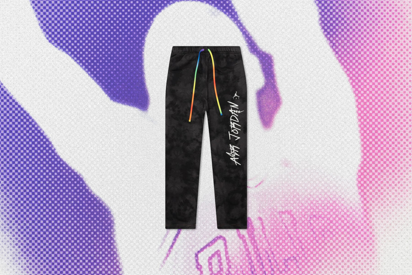 Jordan x J Balvin Fleece Pants - Flat Pewter/Black