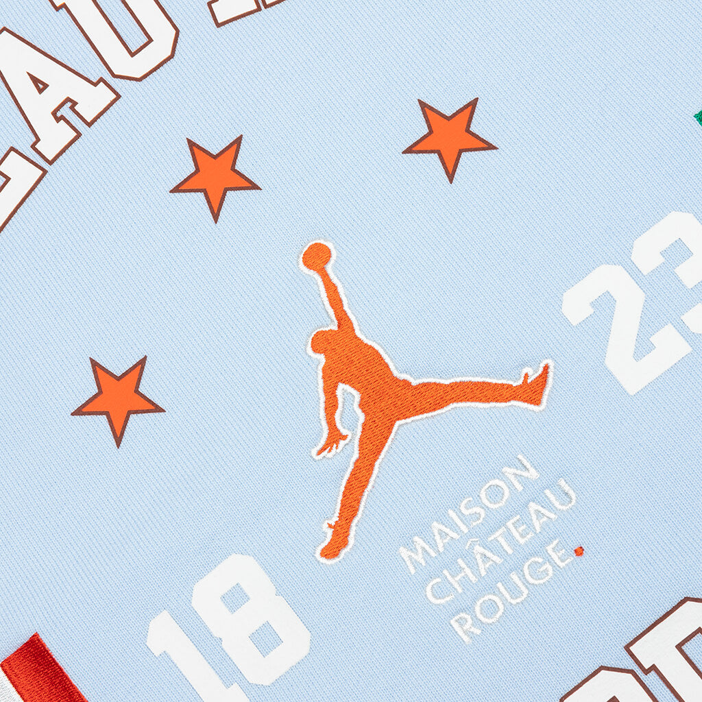 Jordan x Maison Chateau Rouge Fleece Hoodie - Celestine Blue
