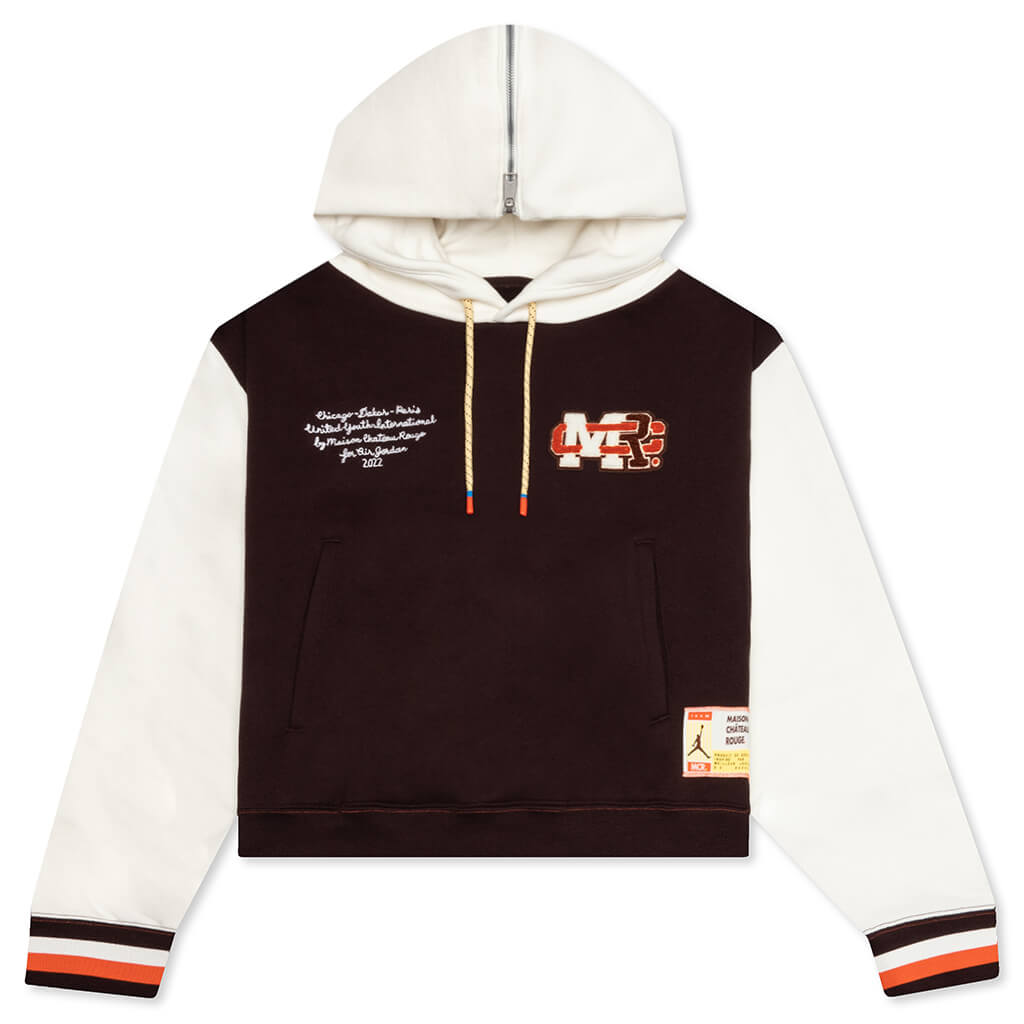 Jordan x Maison Chateau Rouge Women's Fleece Top - Brown Basalt/Sail
