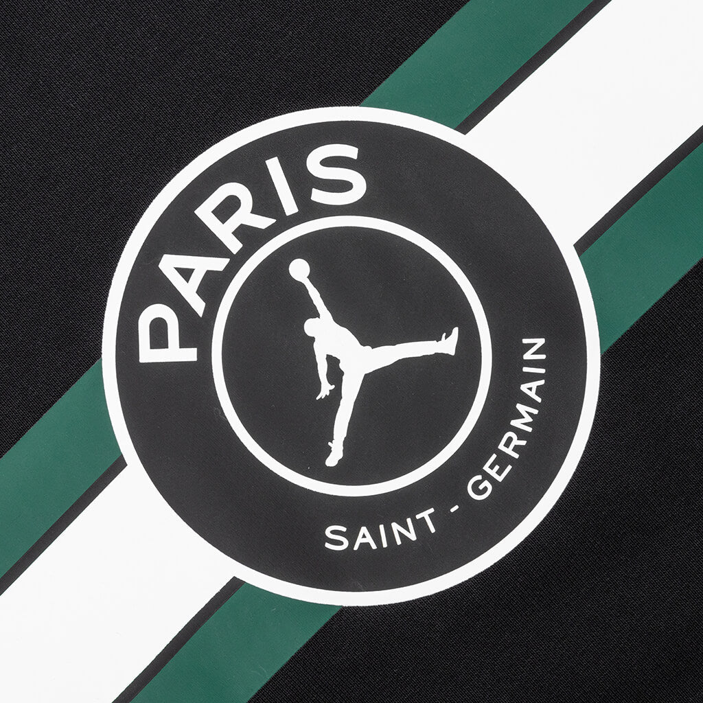 Jordan x Paris Saint-Germain Fleece Pullover Hoodie - Black/White