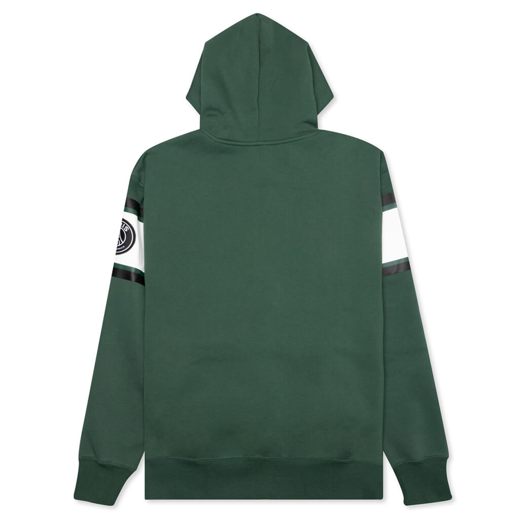 Jordan x Paris Saint-Germain Full-Zip Fleece Hoodie - Noble Green