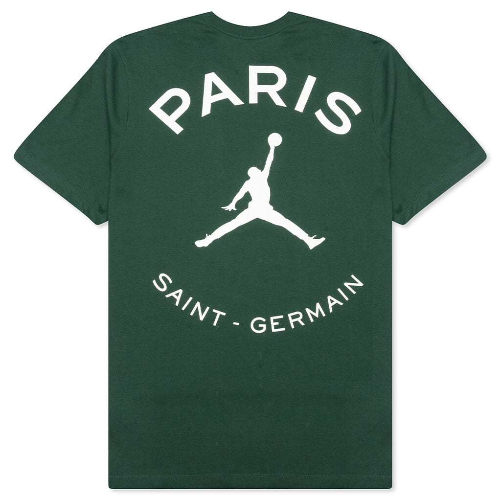 Jordan x Paris Saint-Germain Logo T-Shirt - Noble Green/White