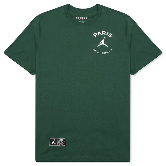 Jordan x Paris Saint-Germain Logo T-Shirt - Noble Green/White