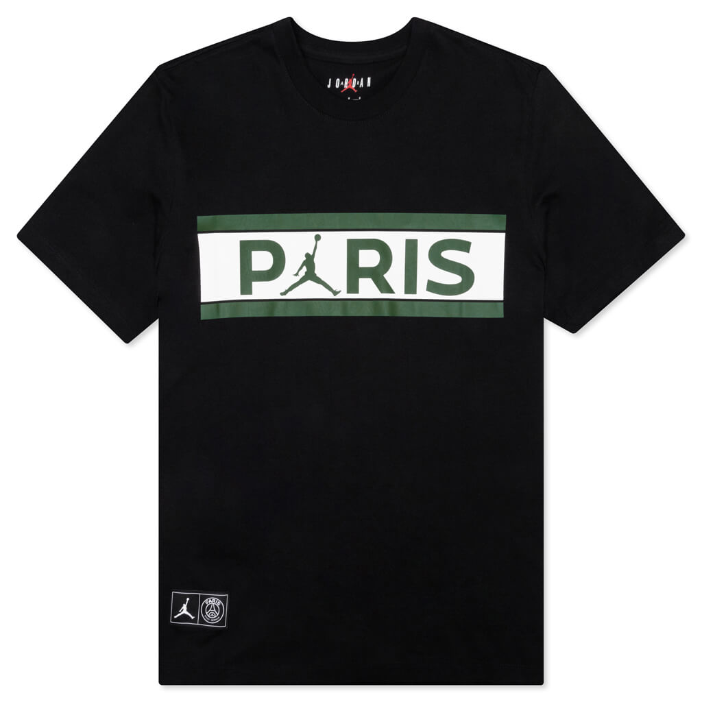 Jordan x Paris Saint-Germain T-Shirt - Black/Noble Green