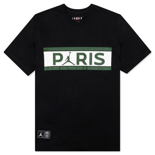 Jordan x Paris Saint-Germain T-Shirt - Black/Noble Green