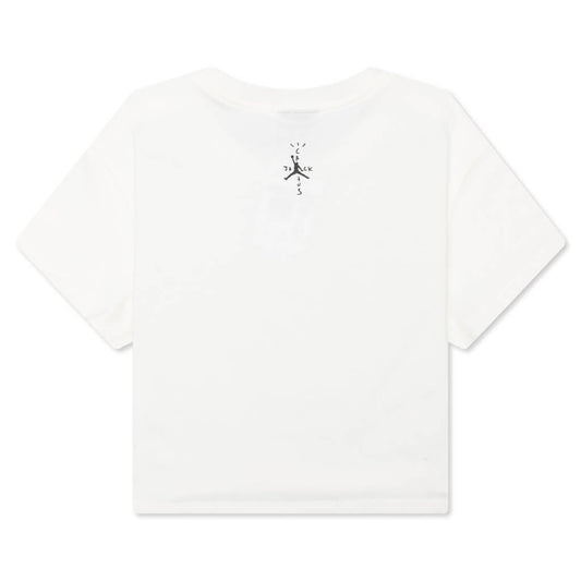 Women's Jordan x Travis Scott Baby Tee - Sail/Black