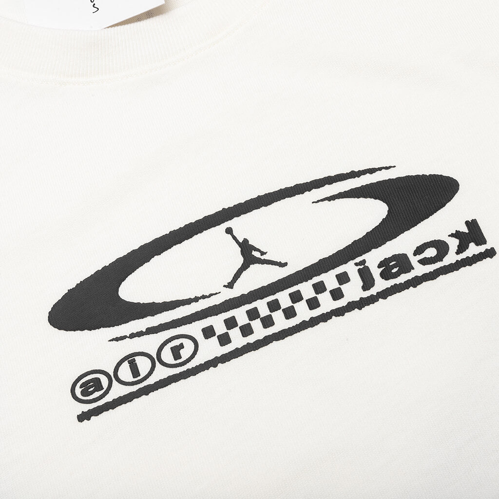 Women's Jordan x Travis Scott Baby Tee - Sail/Black