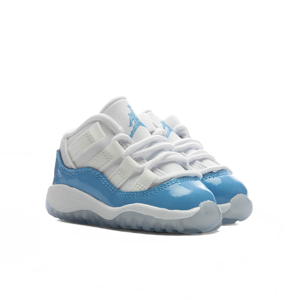Air Jordan 11 Retro Low 'University Blue' (TD) - White/University Blue/Black