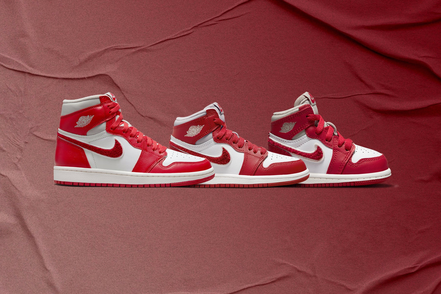 Women's Air Jordan 1 Retro High OG 'Varsity Red' - Light Iron Ore/Varsity Red/Sail