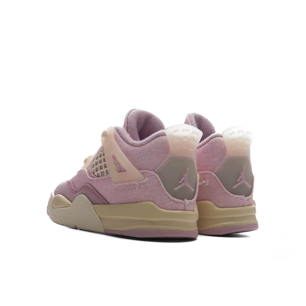 Air Jordan 4 Retro 'Iced Carmine' (TD) - Iced Carmine/Coconut Milk