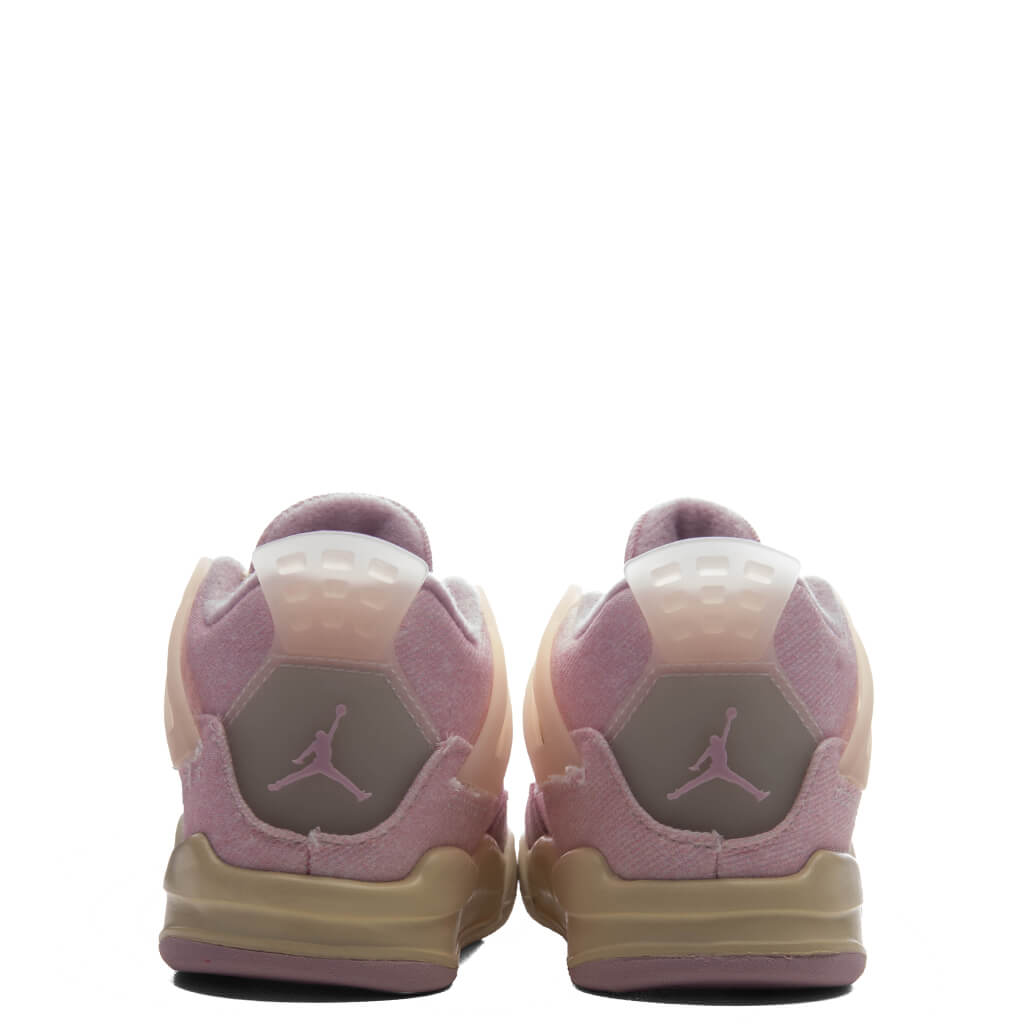 Air Jordan 4 Retro 'Iced Carmine' (TD) - Iced Carmine/Coconut Milk