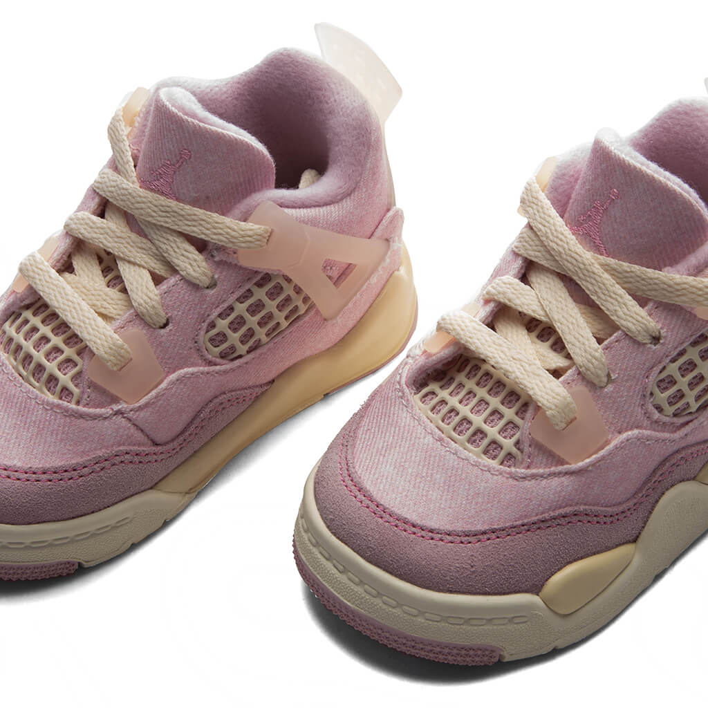 Air Jordan 4 Retro 'Iced Carmine' (TD) - Iced Carmine/Coconut Milk