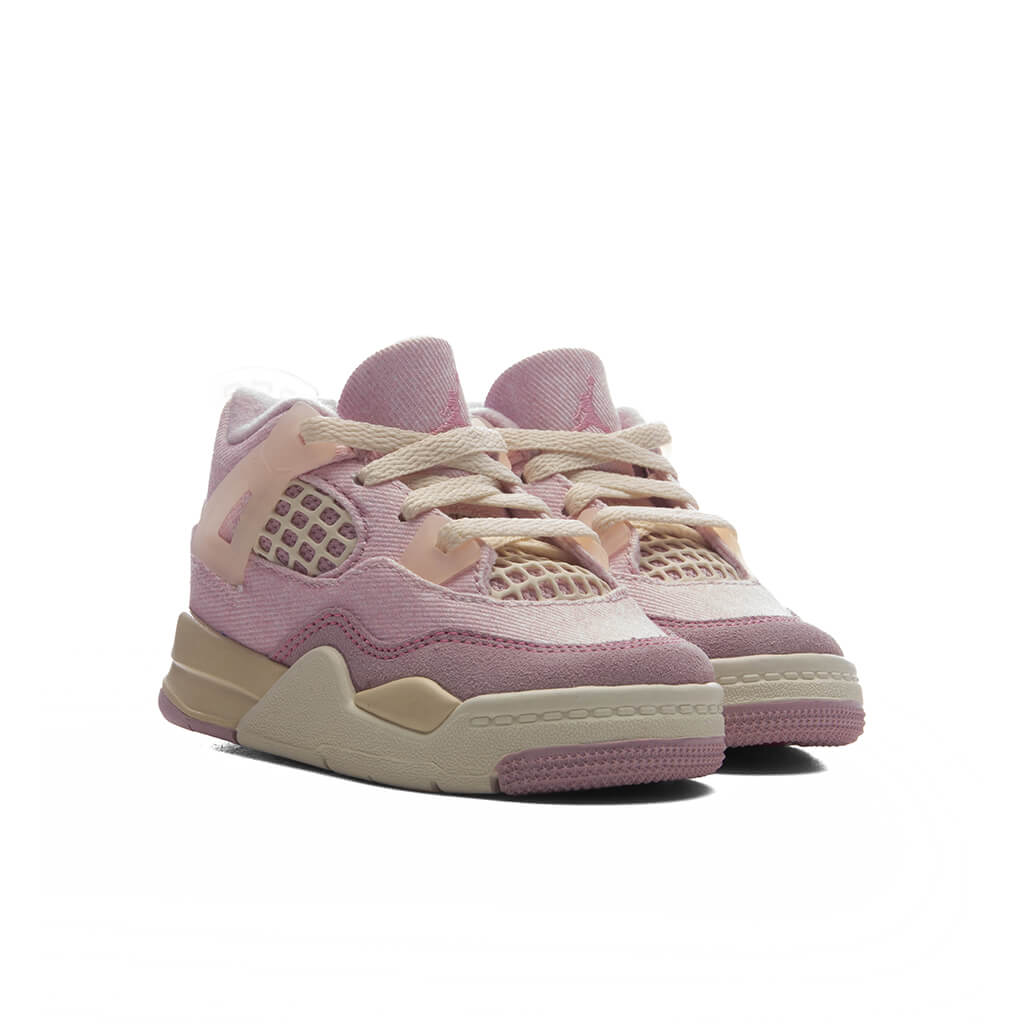 Air Jordan 4 Retro 'Iced Carmine' (TD) - Iced Carmine/Coconut Milk
