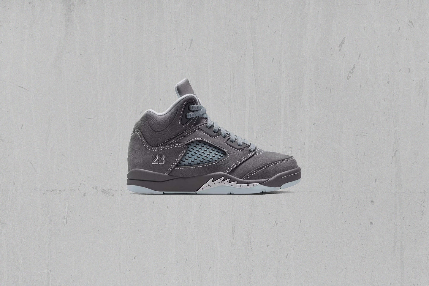 Air Jordan 5 Retro 'Wolf Grey' (PS) - Light Graphite/White/Wolf Grey