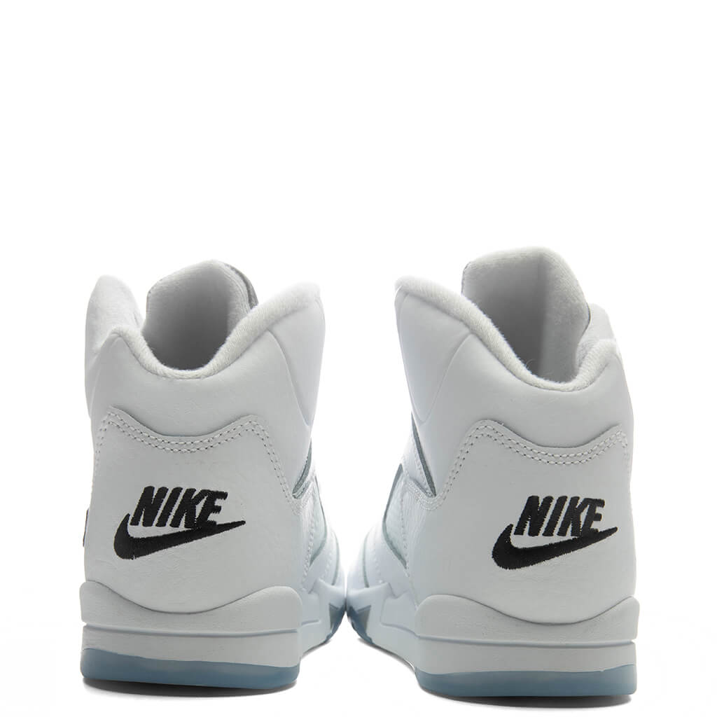 Air Jordan 5 Retro 'White Metallic' (PS) - White/Black/Metallic Silver