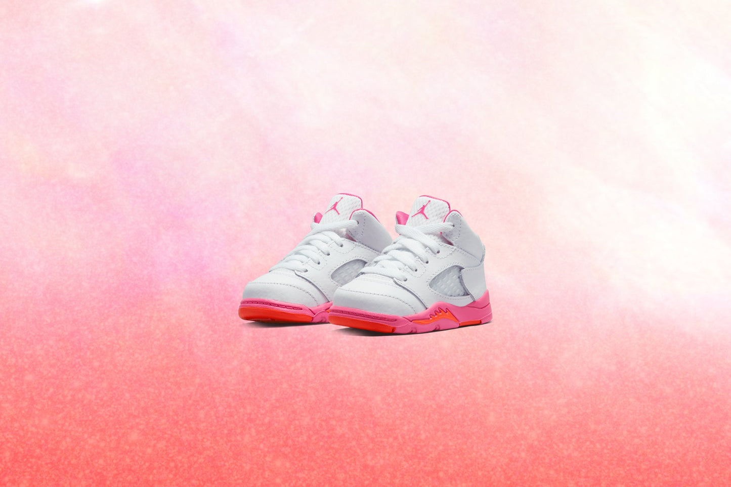 Jordan 5 Retro (TD) - White/Pinksicle/Safety Orange