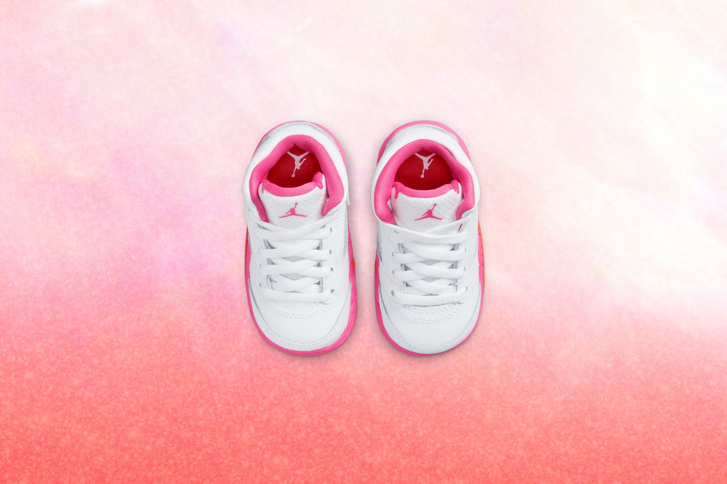 Jordan 5 Retro (TD) - White/Pinksicle/Safety Orange