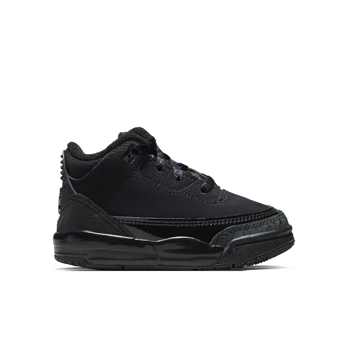 Air Jordan 3 Retro 'Black Cat' (TD) - Black/Dark Charcoal/White