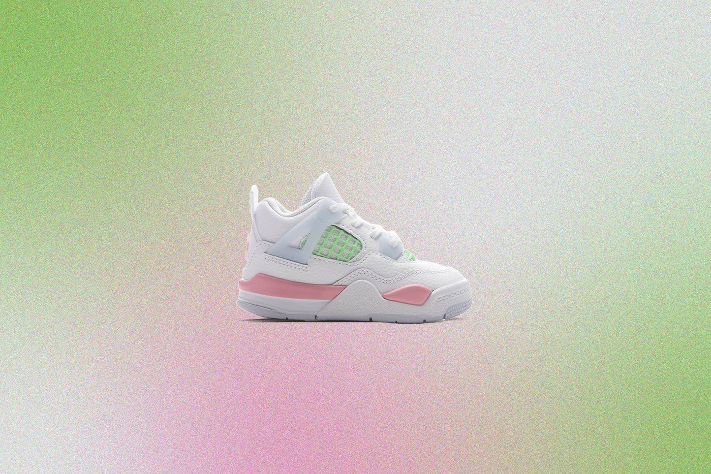 Air Jordan 4 Retro 'Valentine's Day' (TD) - White/Medium Soft Pink/Half Blue