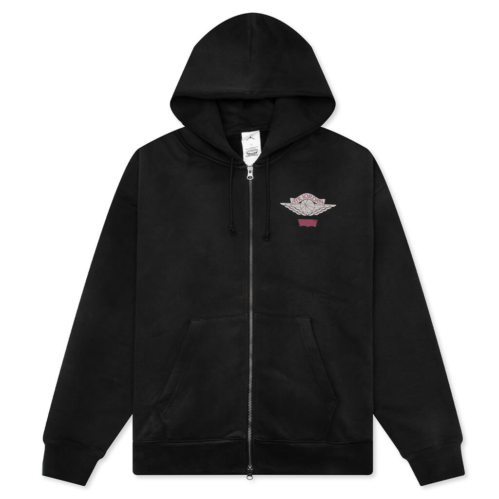 Jordan x Levi's Hoodie - Black/Pale Ivory/Gym Red