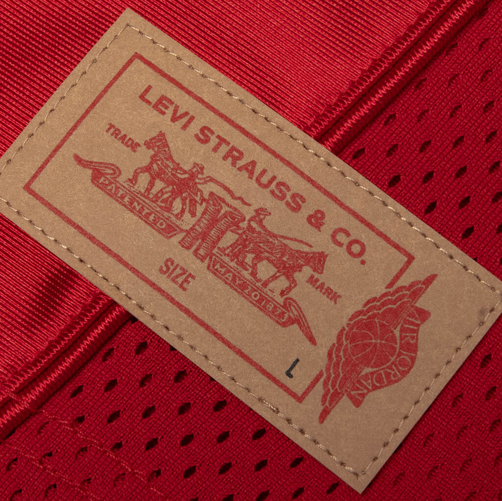 Jordan x Levi's Jersey - Gym Red/Black/Pale Ivory