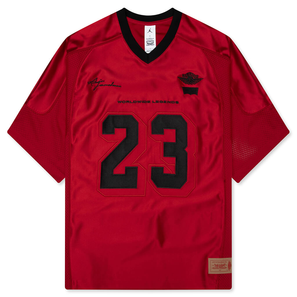 Jordan x Levi's Jersey - Gym Red/Black/Pale Ivory
