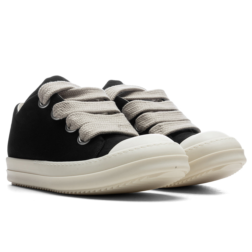 Jumbo Lace Puffer Low Sneaks - Black/Milk