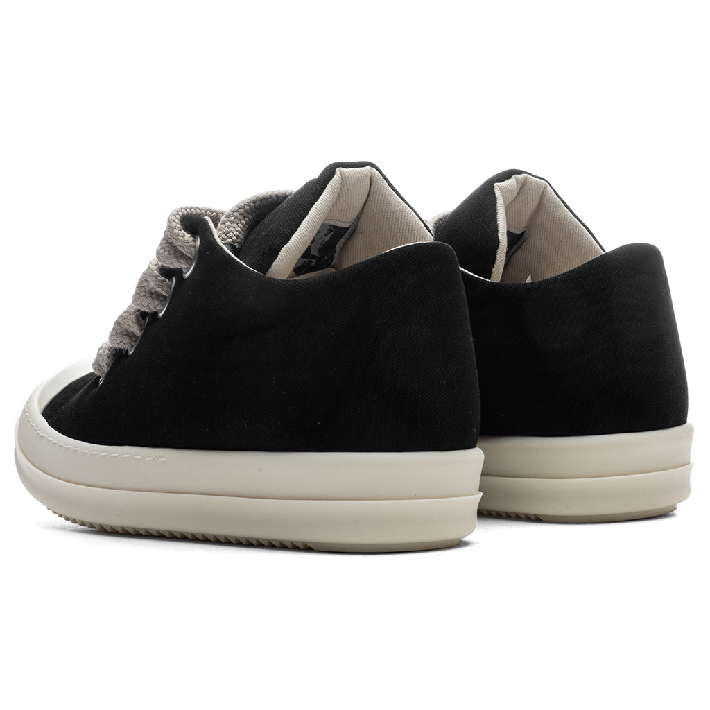 Jumbo Lace Puffer Low Sneaks - Black/Milk