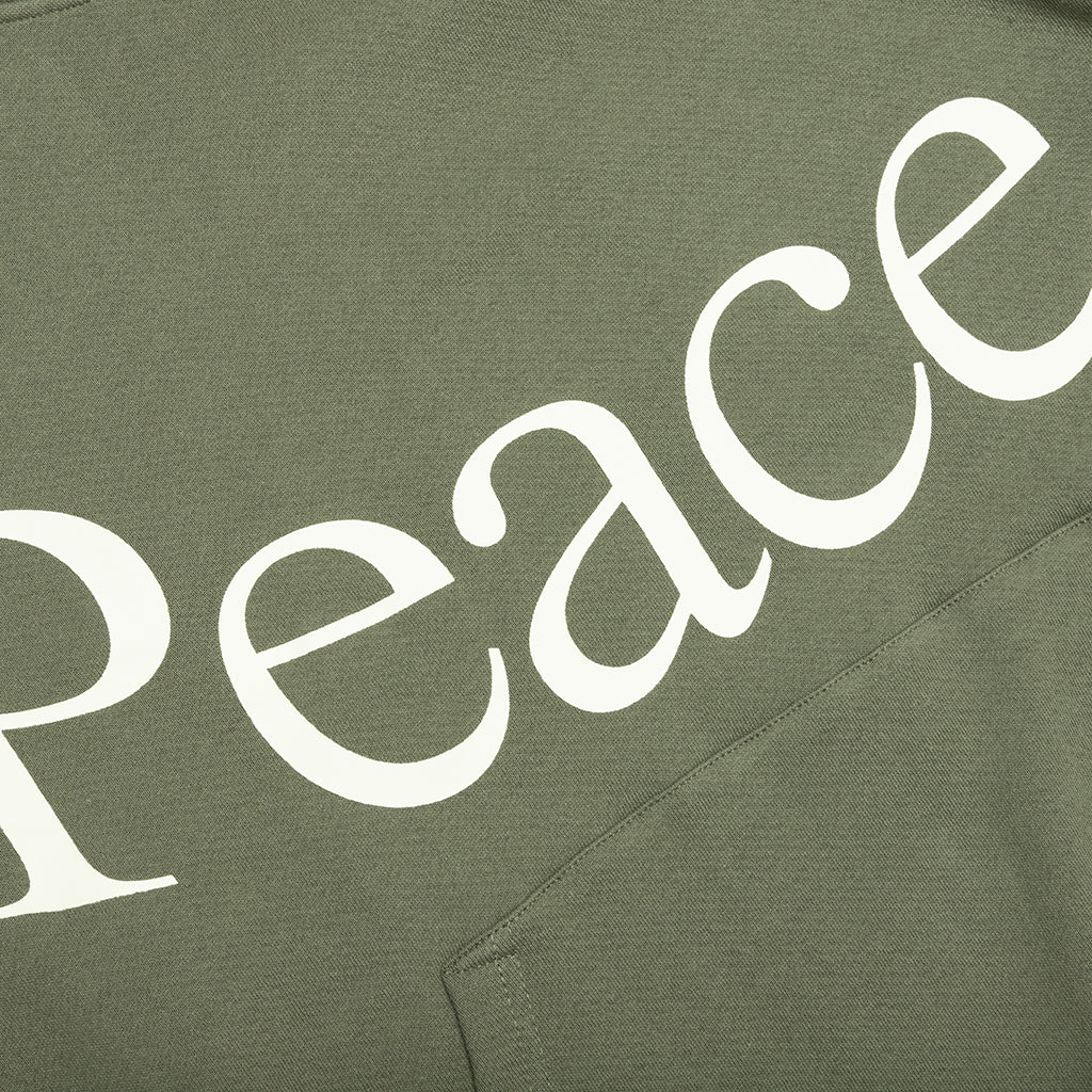 Jumbo Wordmark Hoodie - Olive