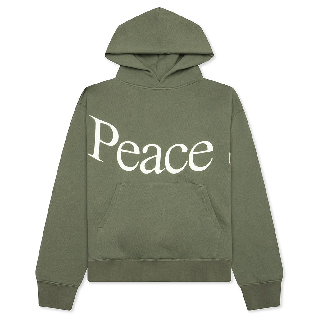 Jumbo Wordmark Hoodie - Olive