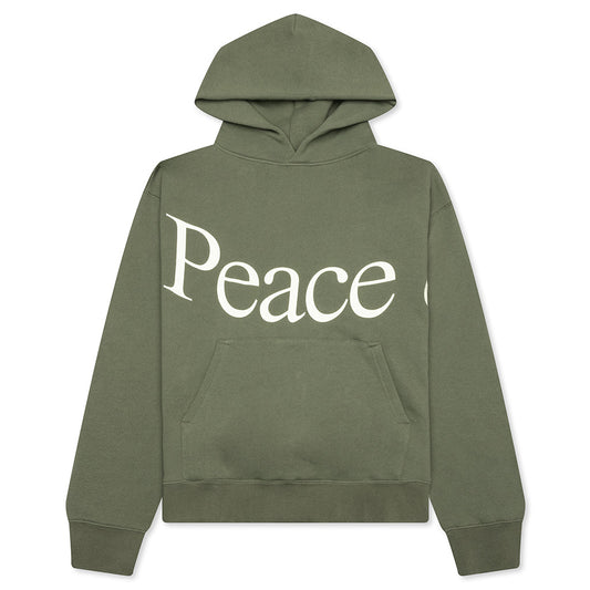 Jumbo Wordmark Hoodie - Olive