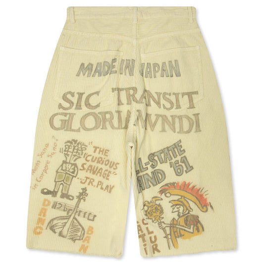 Jumbo Senior Corduroy Short - Light Yellow