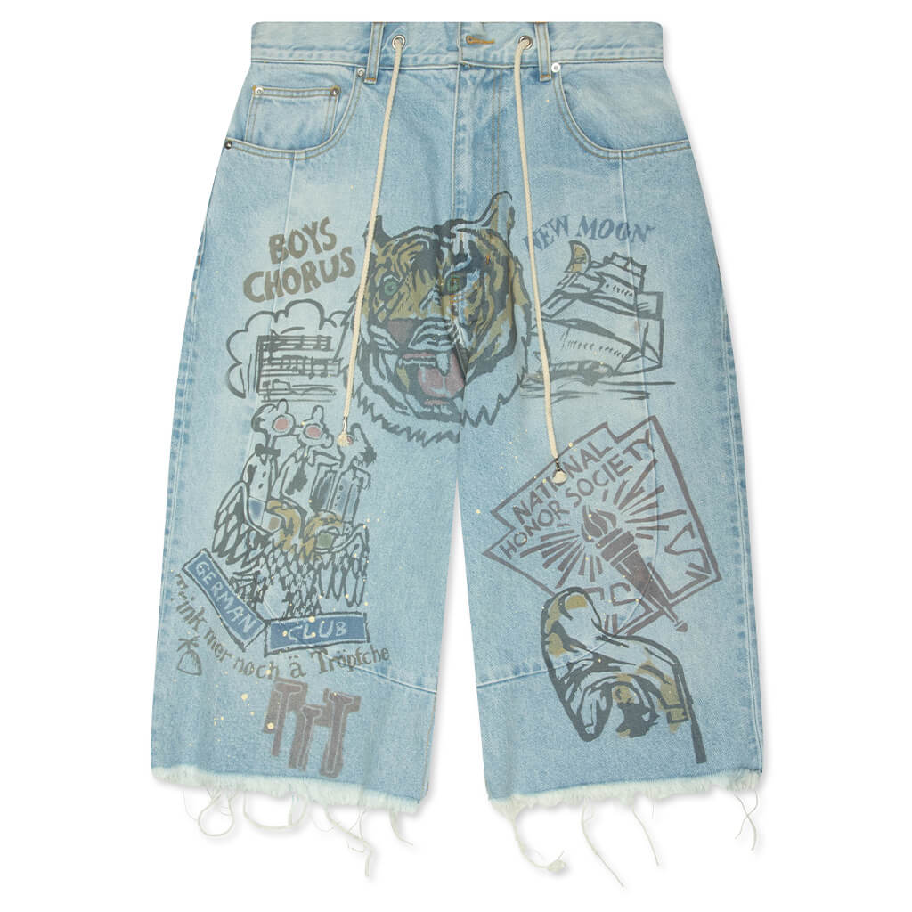 Jumbo Senior Denim Short - Blue