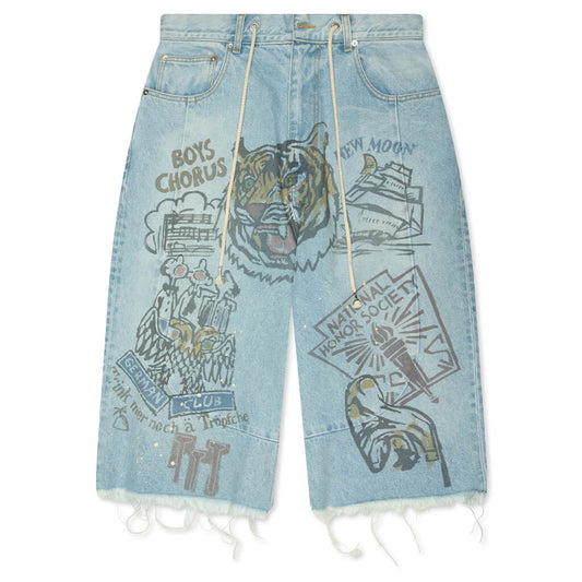 Jumbo Senior Denim Short - Blue