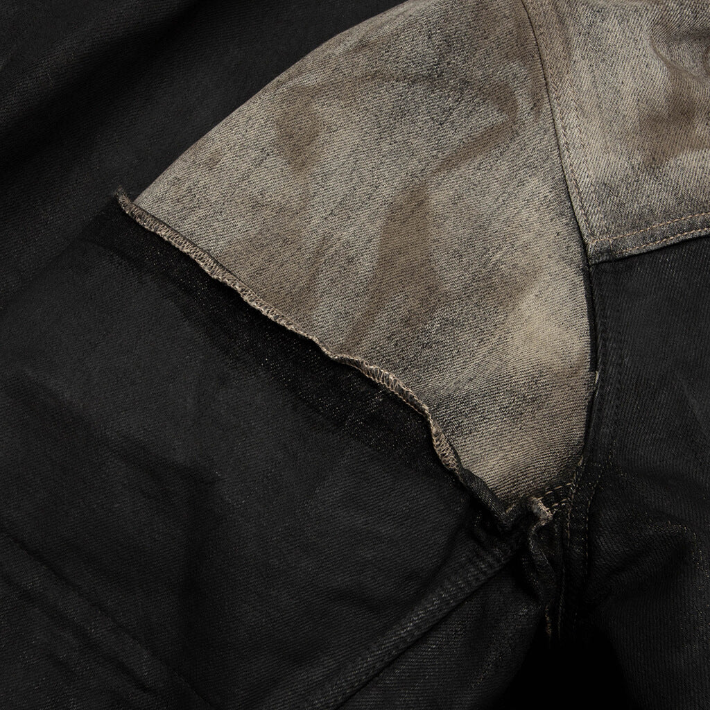 Jumbo Worker Denim Jacket - Dust/Black/Cream