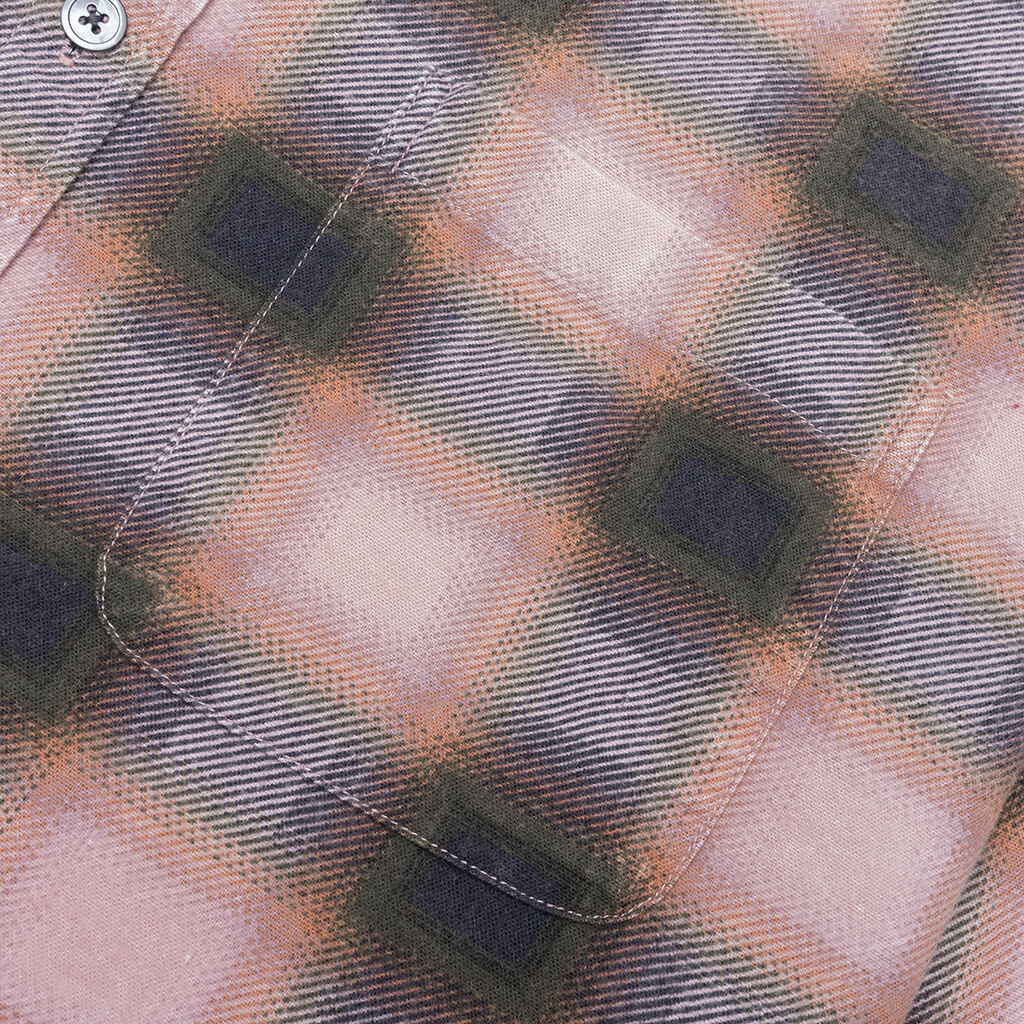 June Plaid Shirt - Rose