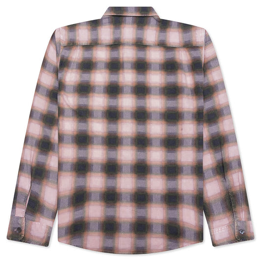 June Plaid Shirt - Rose