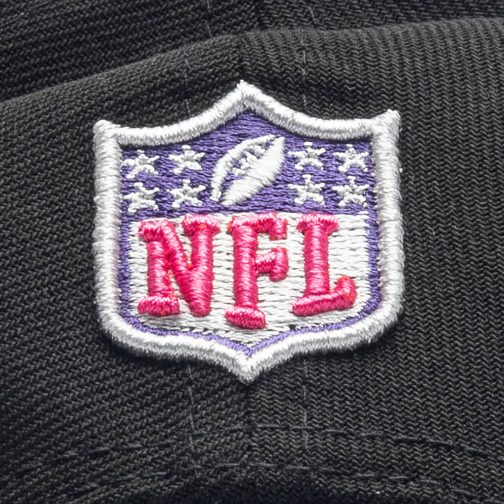 Just Don x Usher Super Bowl LVIII 9FIFTY Snapback Hat - Black/Purple Python