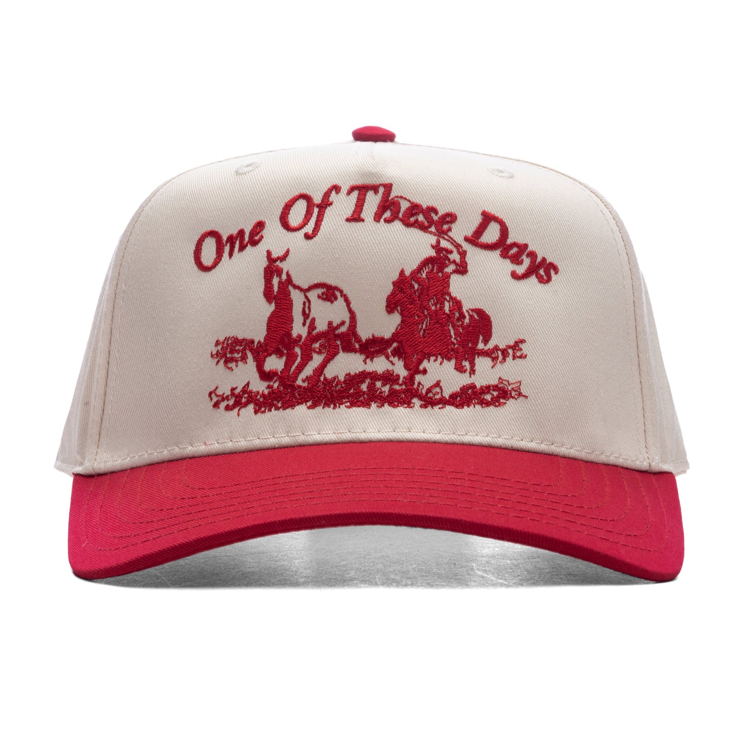 Just For A Moment 5-Panel Hat - Natural/Red