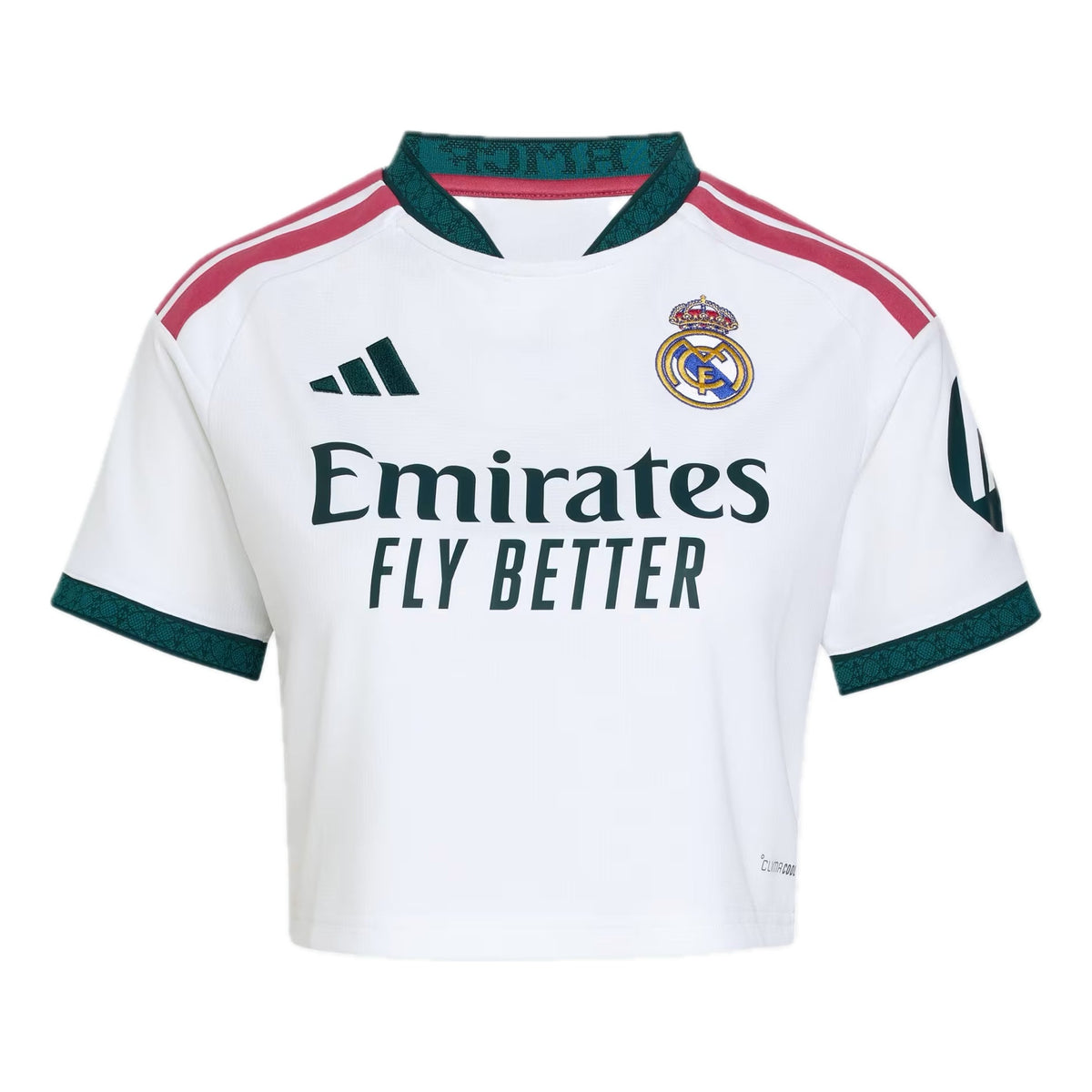 (WMNS) adidas Real Madrid 26/27 Home Cropped Jersey 'White' KC4237