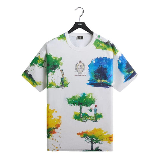 KITH x New Balance Watercolor Quinn T-Shirt 'White' KHM030143-101