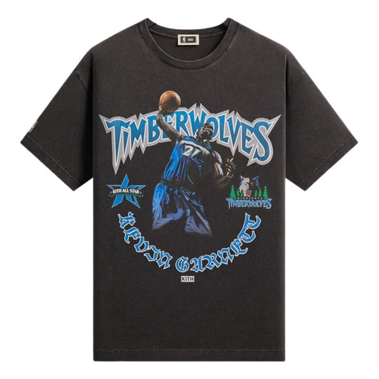 Kith for NBA All-Star Minnesota Timberwolves Kevin Garnett Vintage T-Shirt 'Black' KHM034963-001