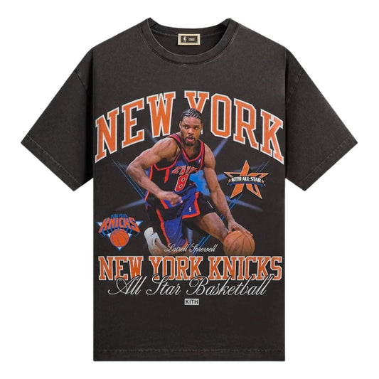 Kith for NBA All-Star New York Knicks Latrell Sprewell Vintage T-Shirt 'Black' KHM034972-001
