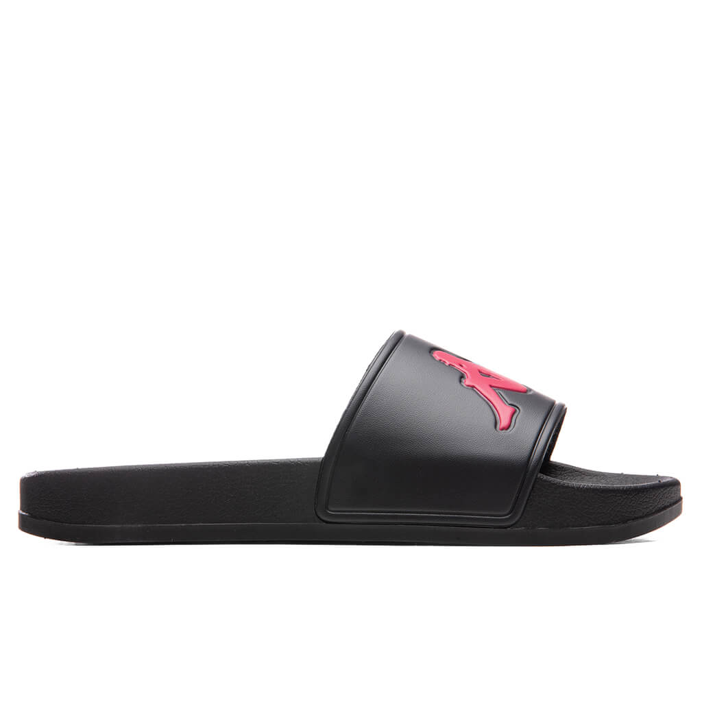 222 Banda Adam 4 Slides - Black/Fuchsia