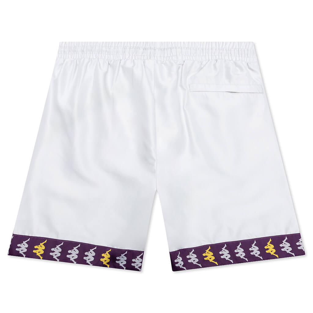 222 Banda Befotaka Swim Shorts - Grey/Violet Bloom
