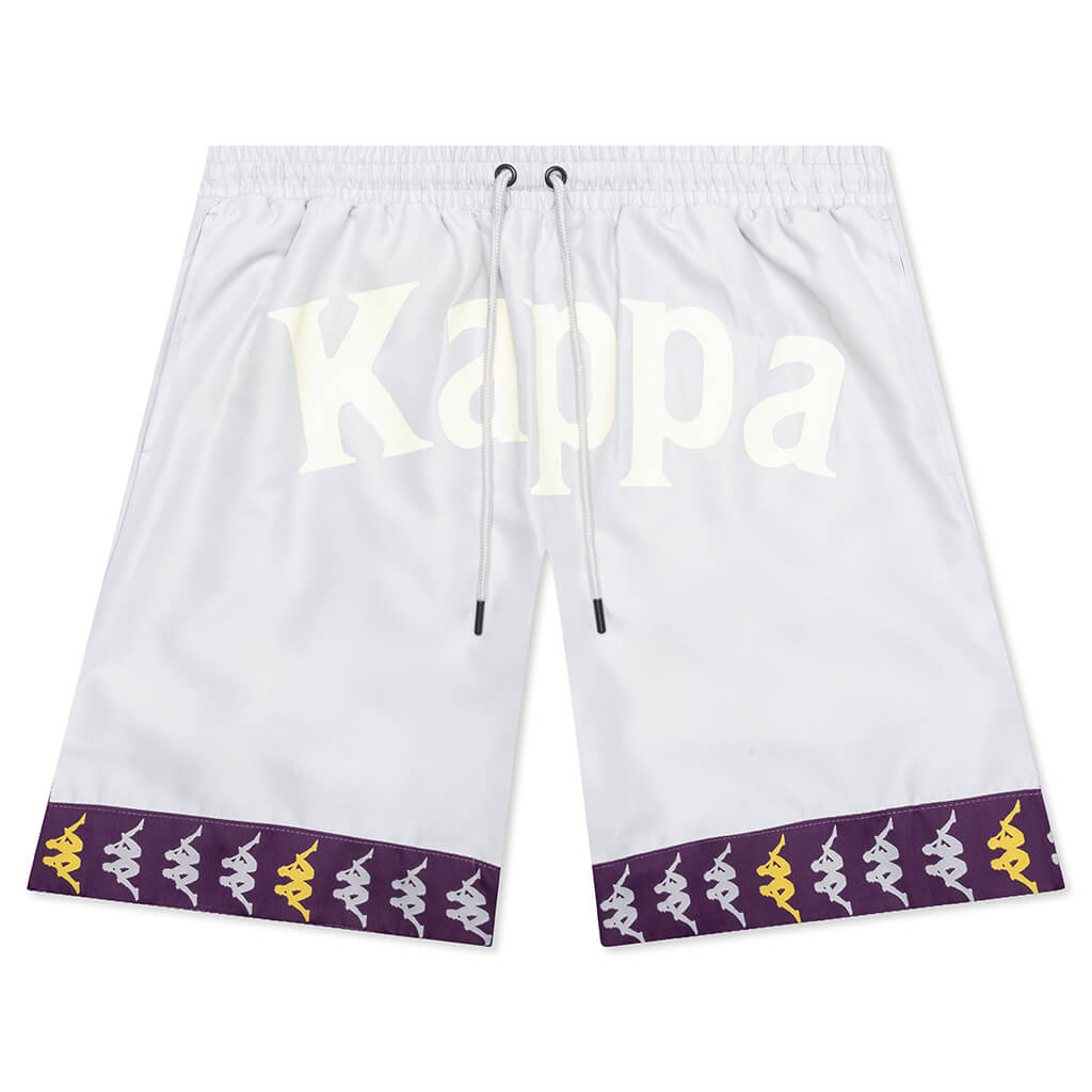 222 Banda Befotaka Swim Shorts - Grey/Violet Bloom