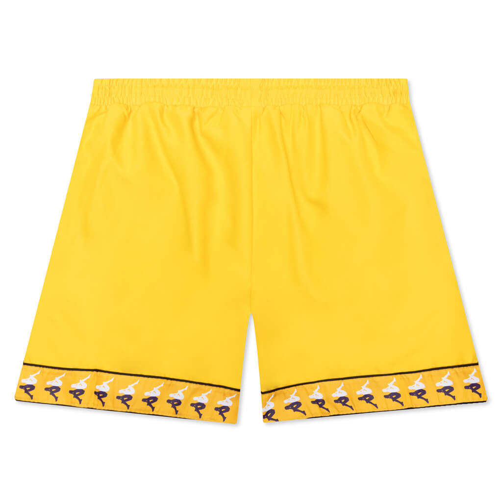 222 Banda Calabash Swim Shorts - Dark Yellow/Violet/White
