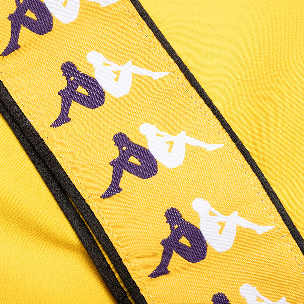 222 Banda Calabash Swim Shorts - Dark Yellow/Violet/White