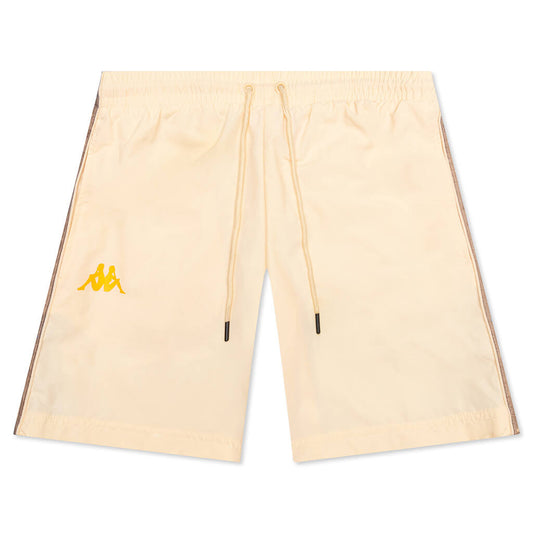 222 Banda Coneyn Swim Shorts - Beige Ecru/Brown