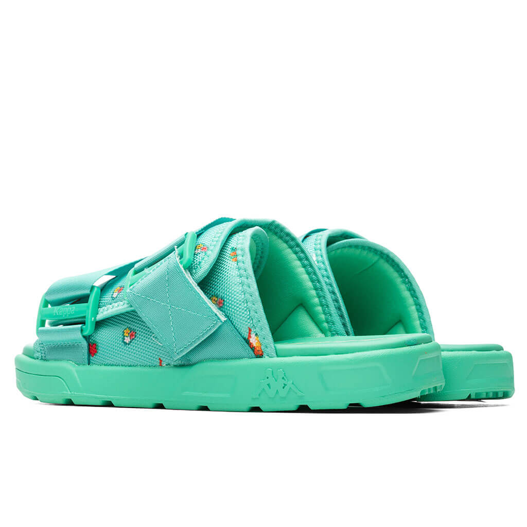 222 Banda Degana Sandals - LT Green/Off-White